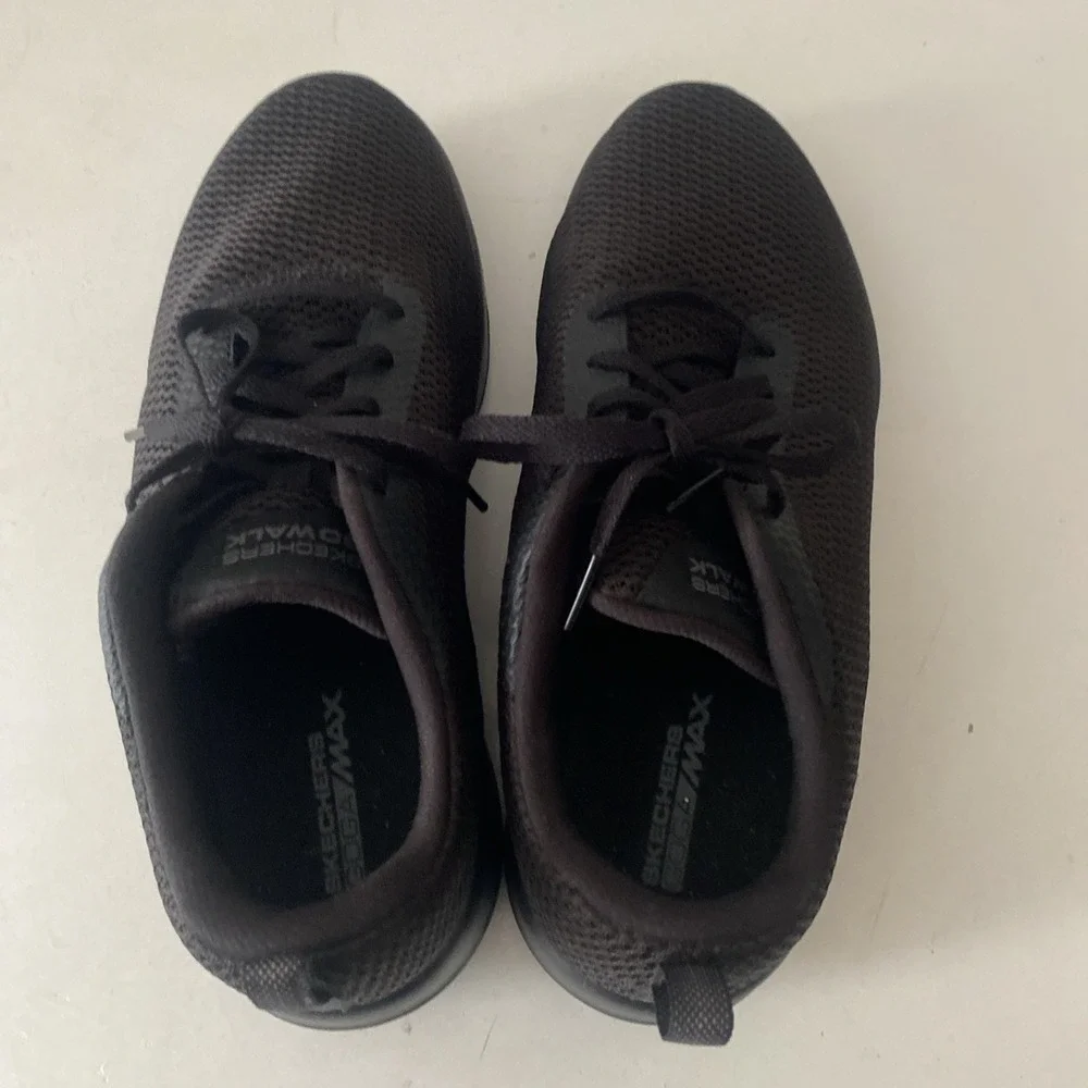 Skechers Sneakers Womens Size 9.5 Go Walk Joy Goga Max Gen 5 Black Mesh Low Top